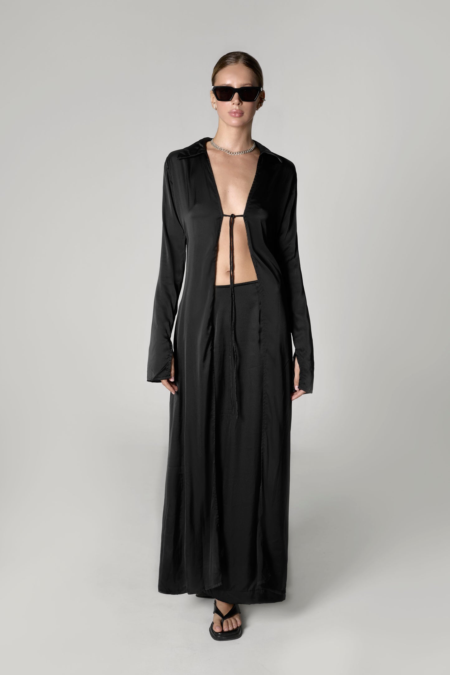Blouse tie long