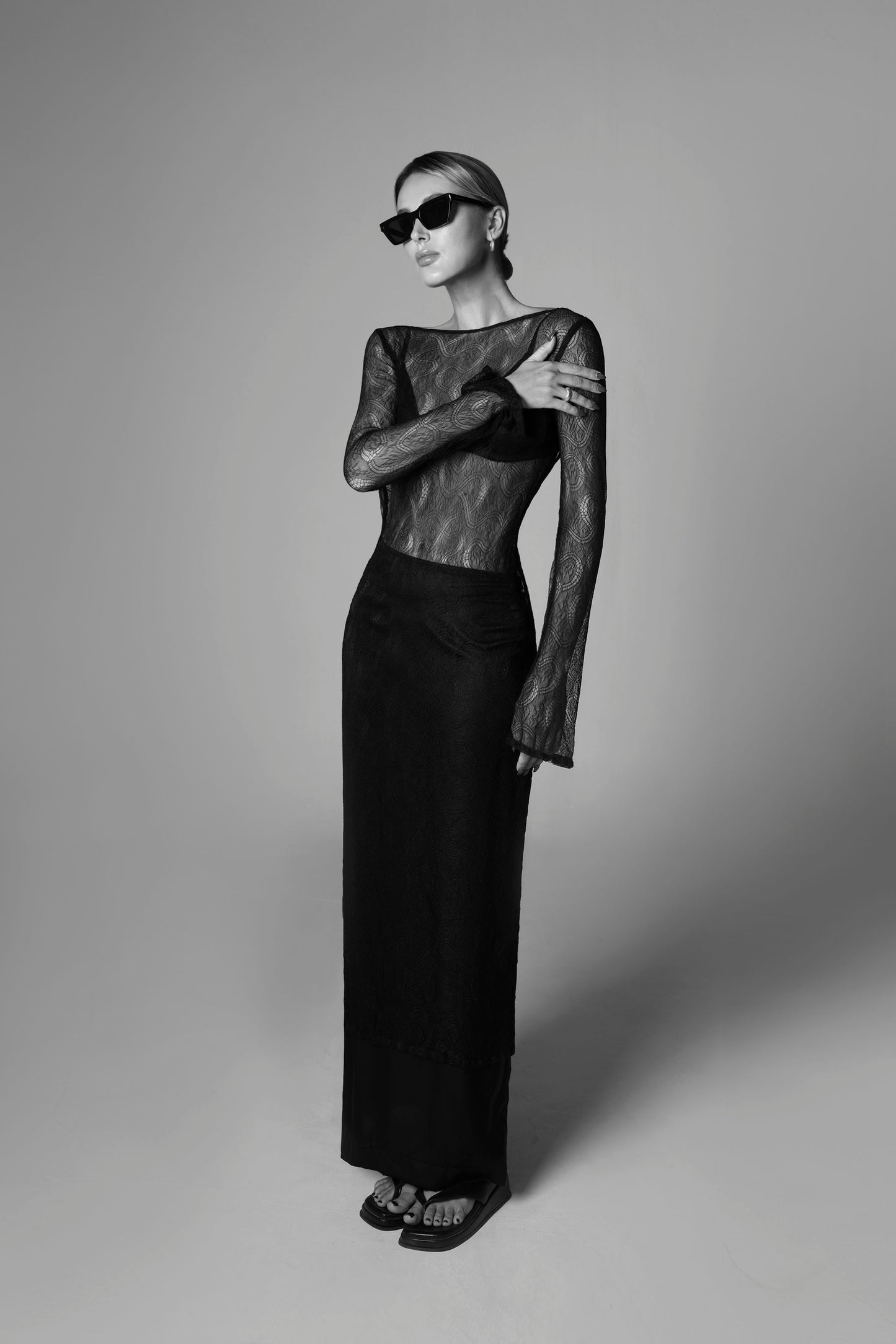 Naked Moon Dress Black