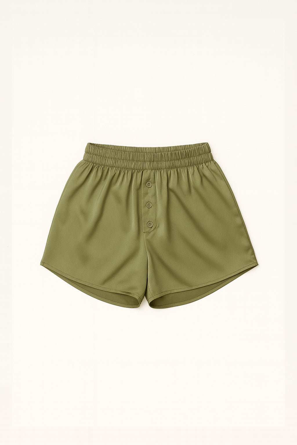 Silk Shorts Olive