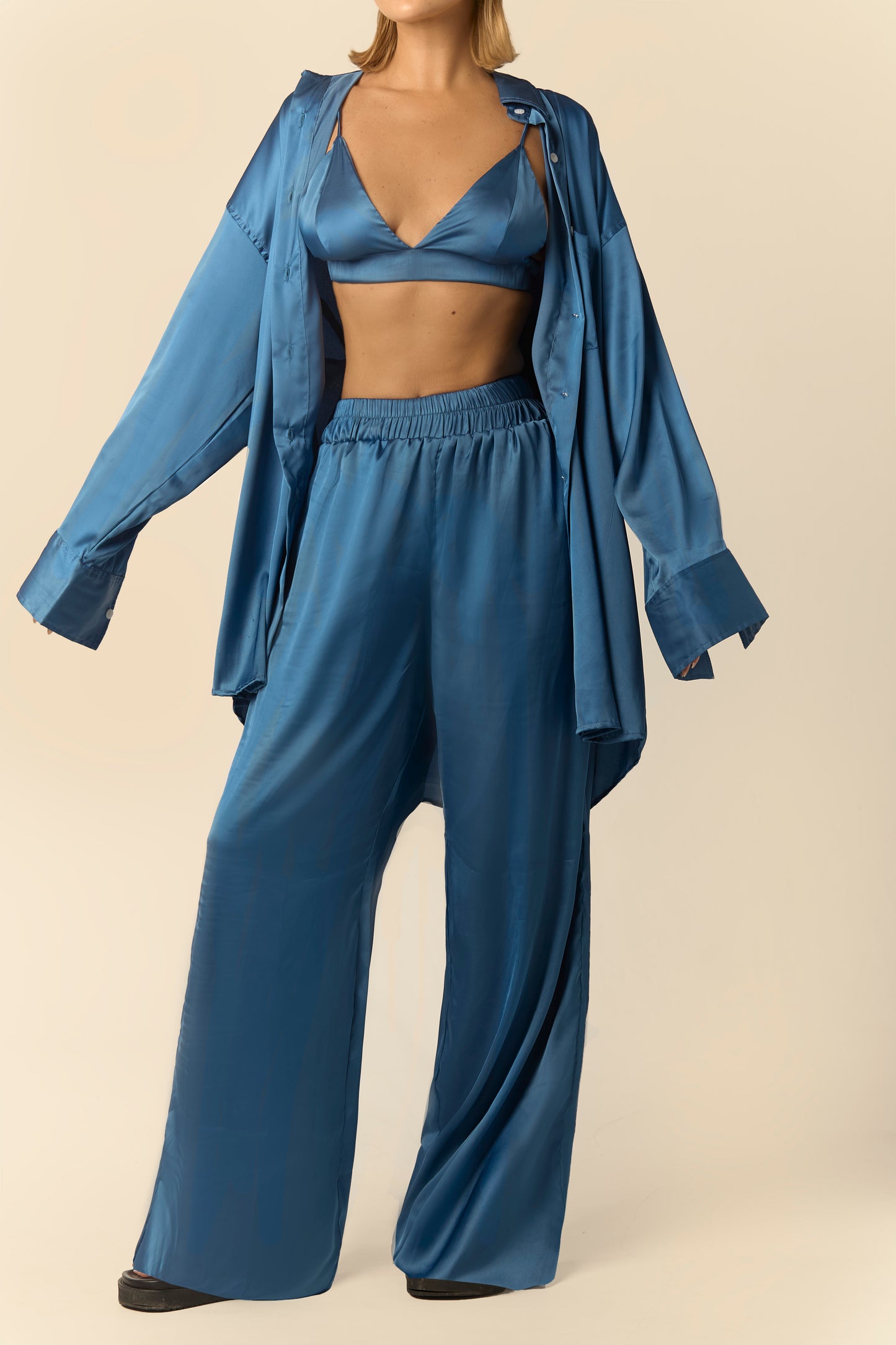 Silk suit Shirt & Pants