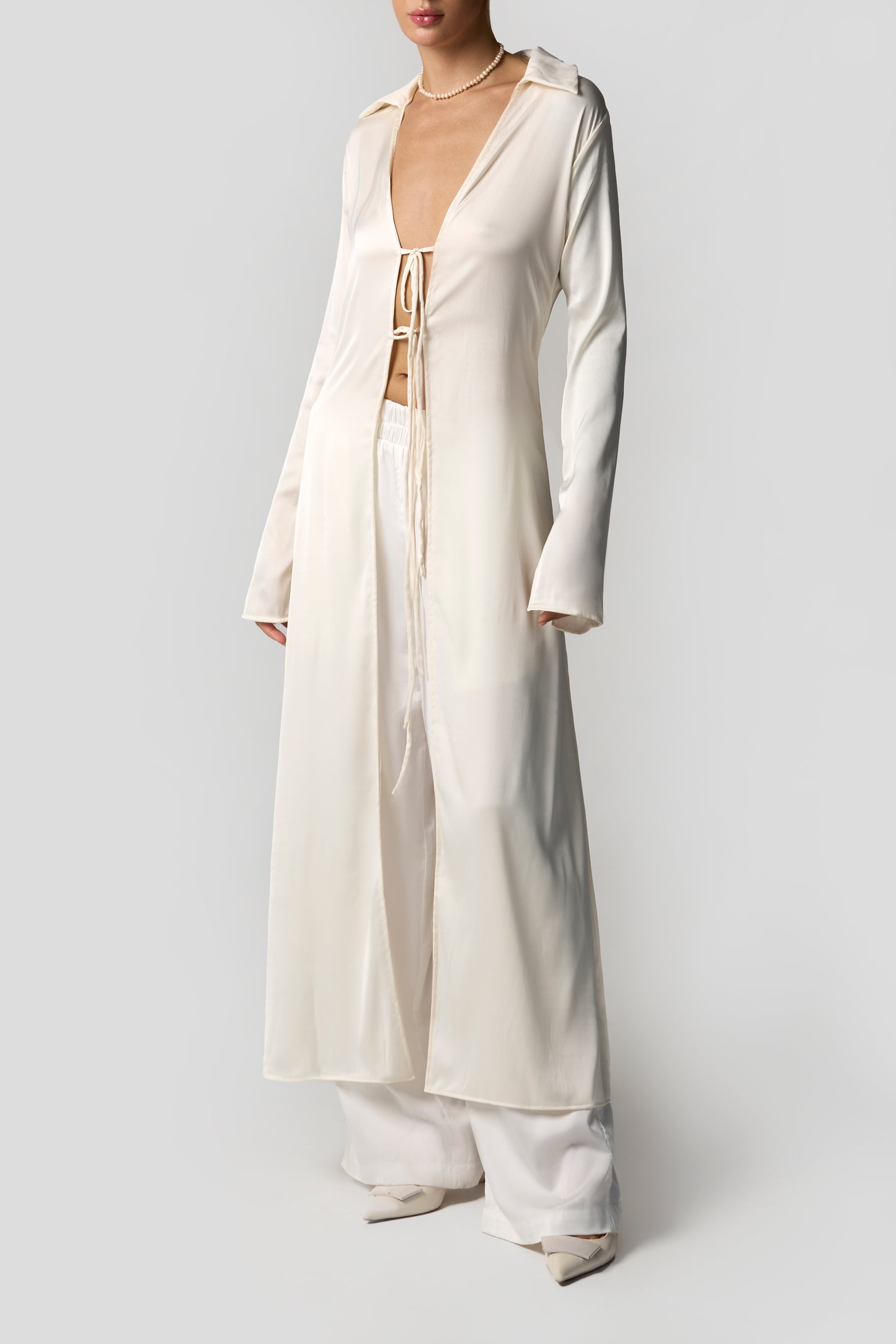 Blouse tie long