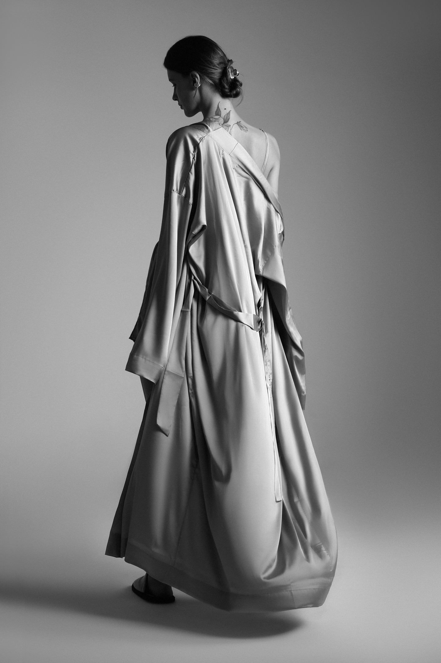 Long silk kimono