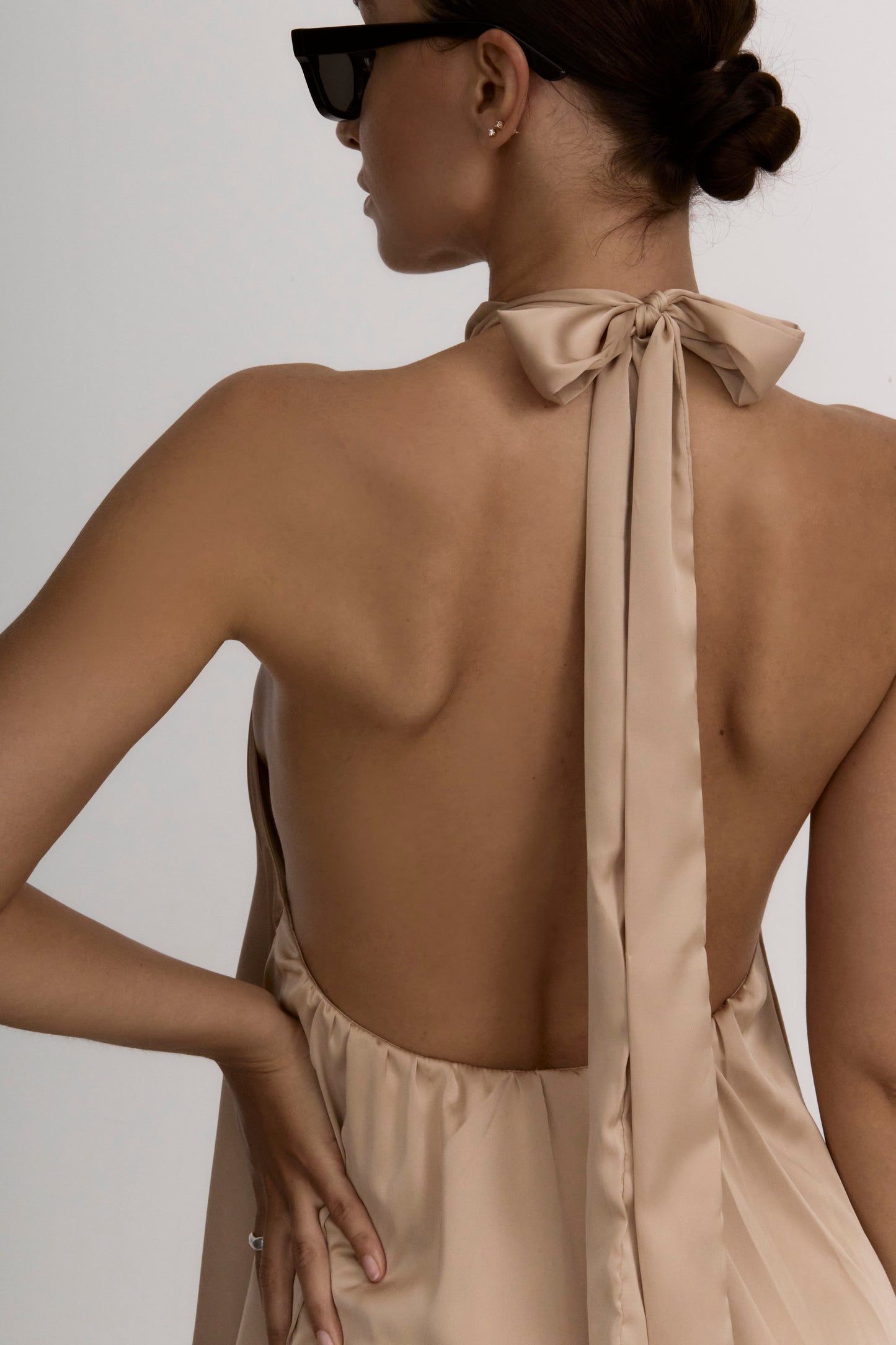 Dress tie Biege