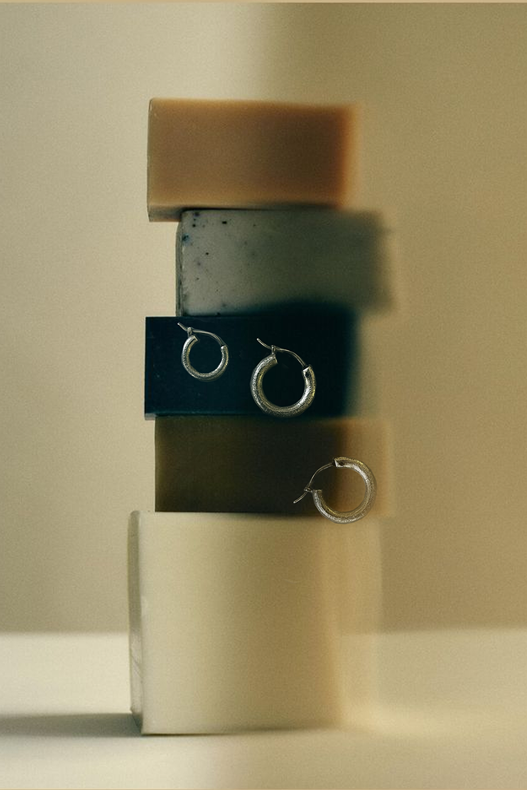 Textured unisex earings (small)