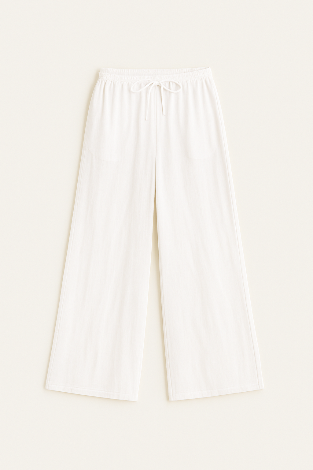 Veil pants cotton white