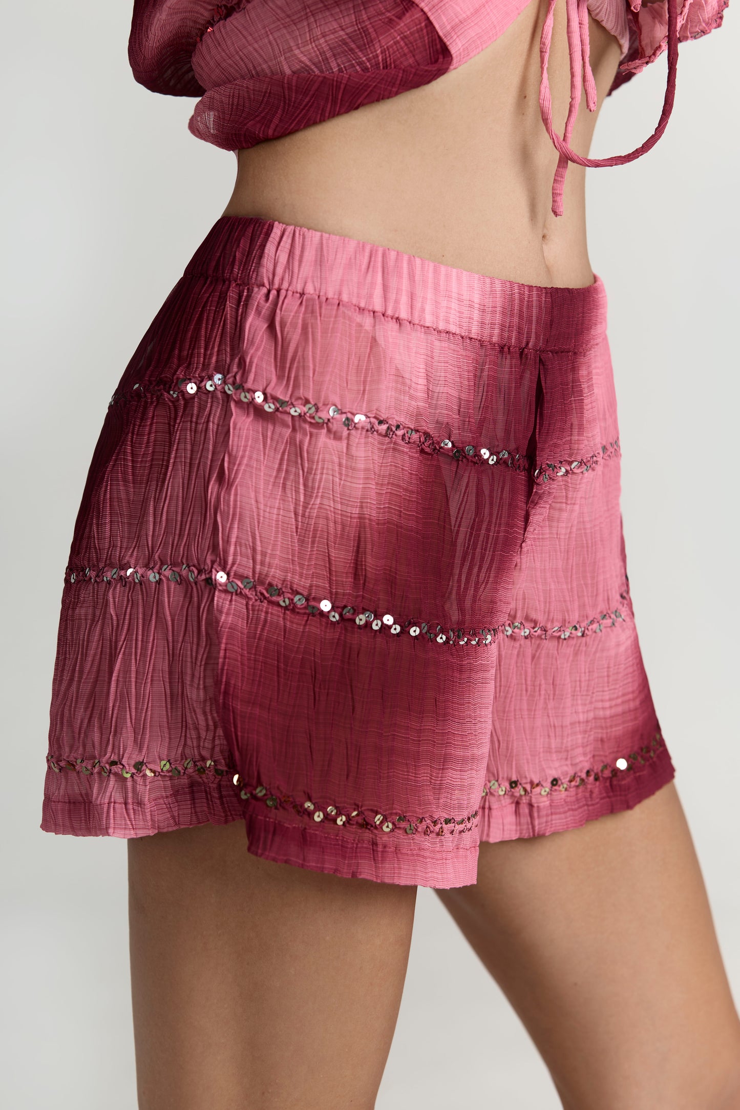 Moonlight Marsala Shorts