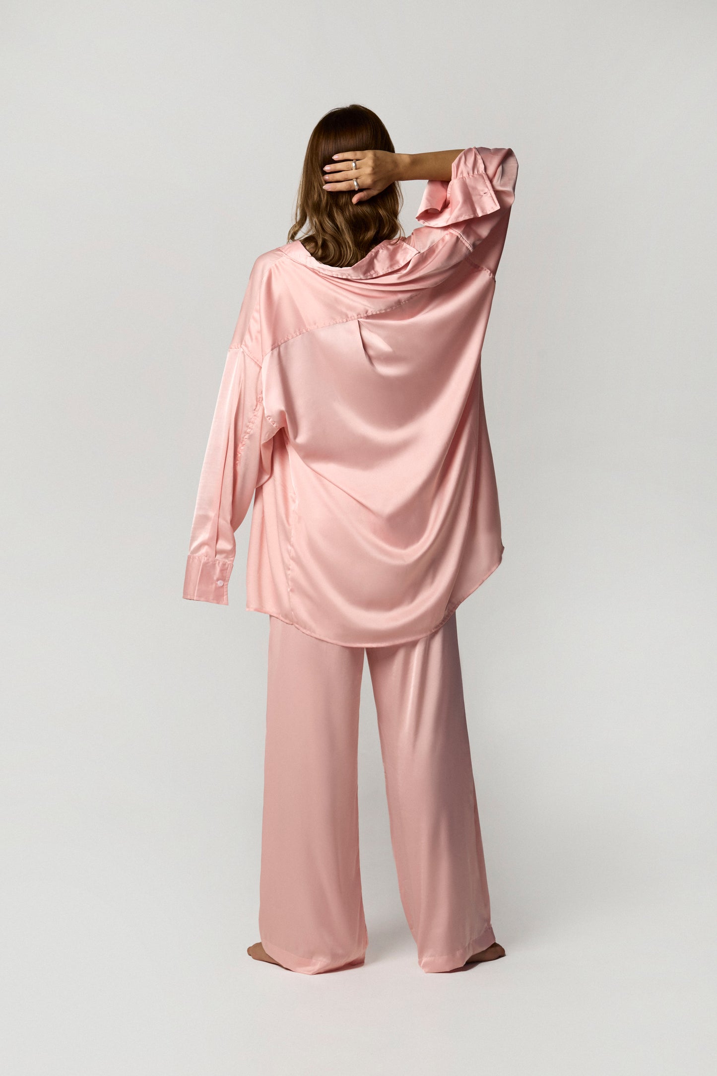 Silk shirt pink