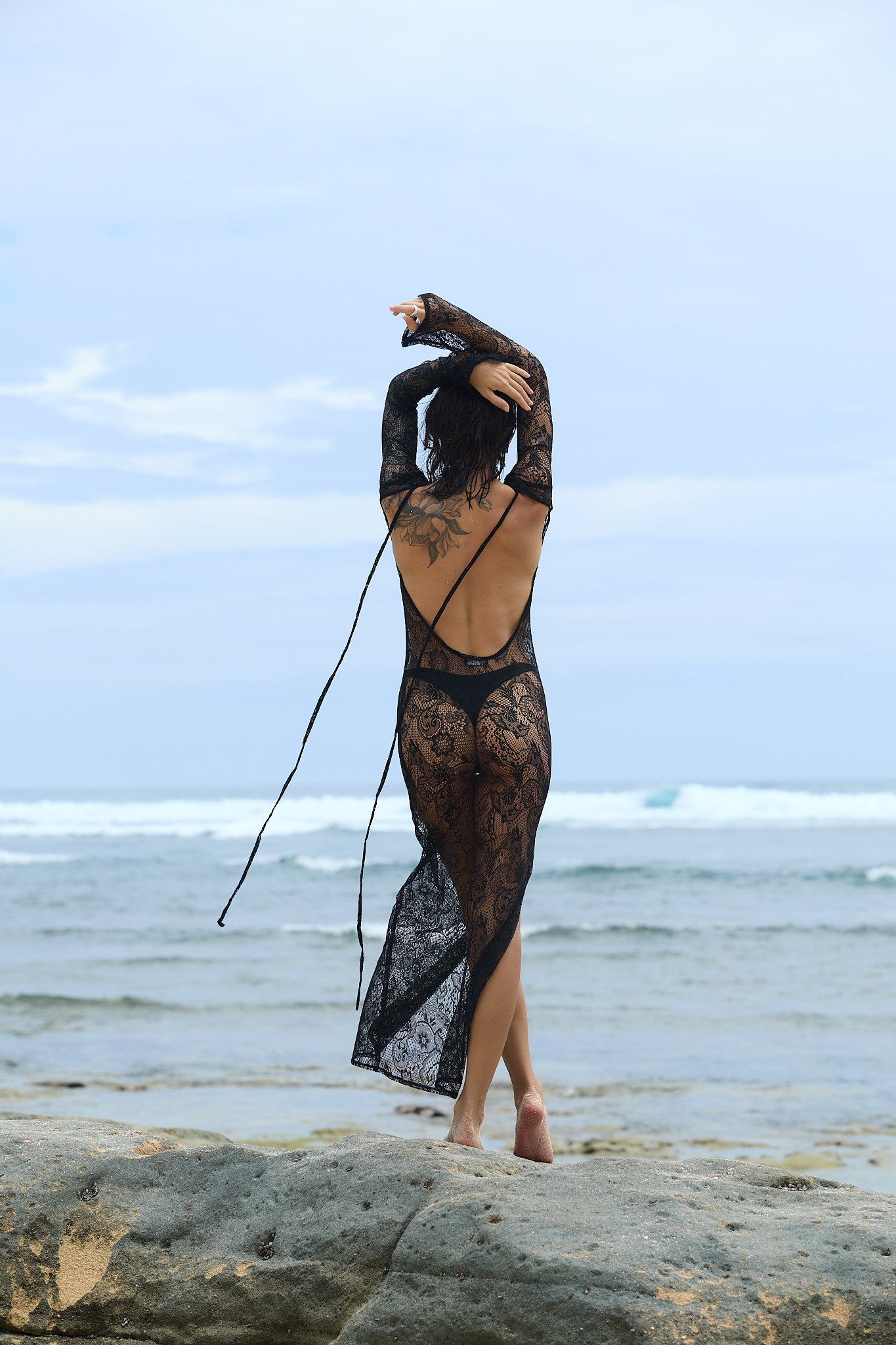 Naked Moon Dress Black