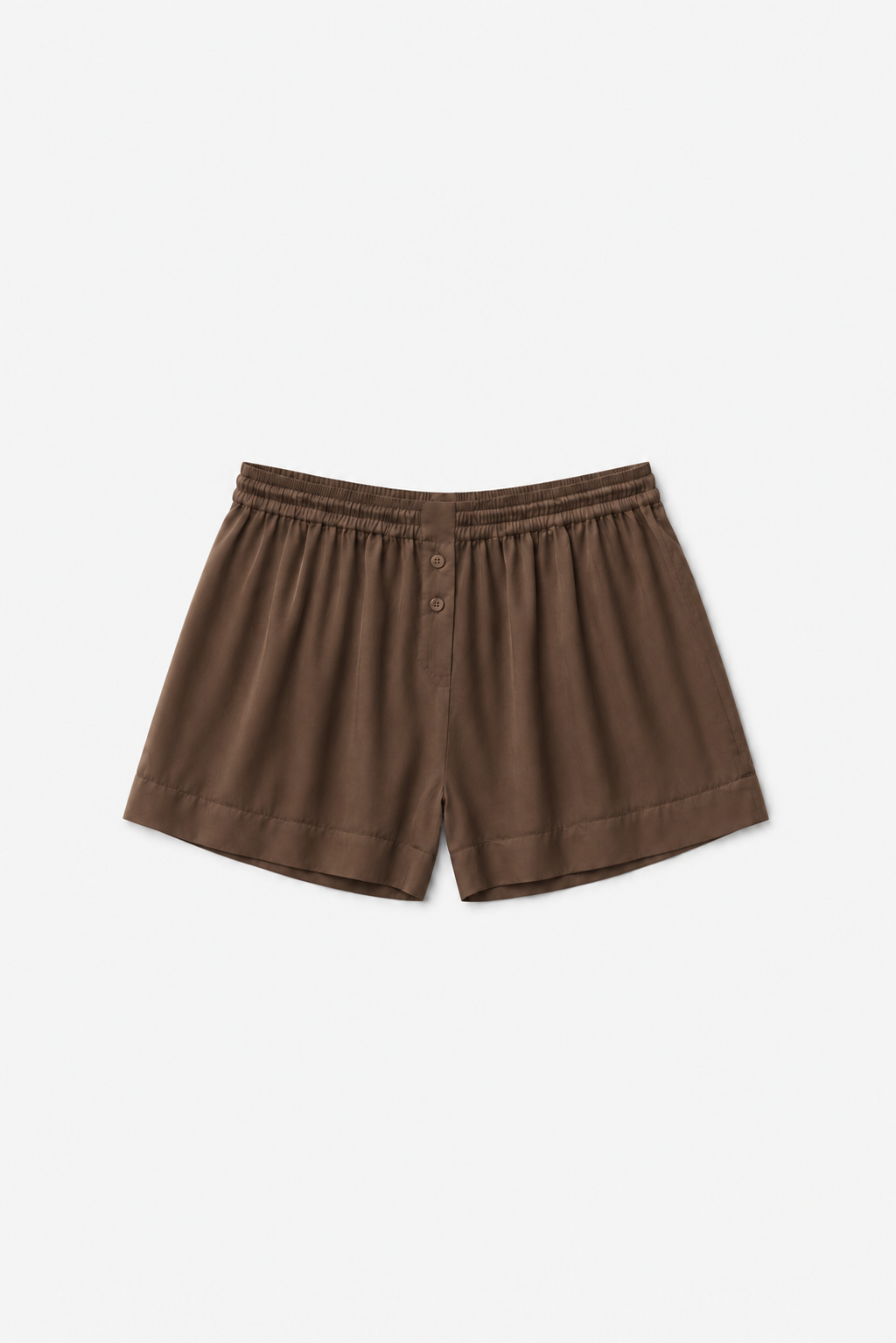Veil cotton shorts brown