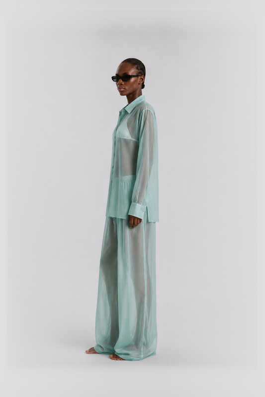 Veil suit cotton blue