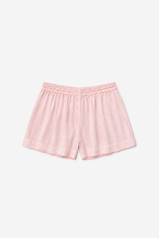 Veil cotton shorts pink