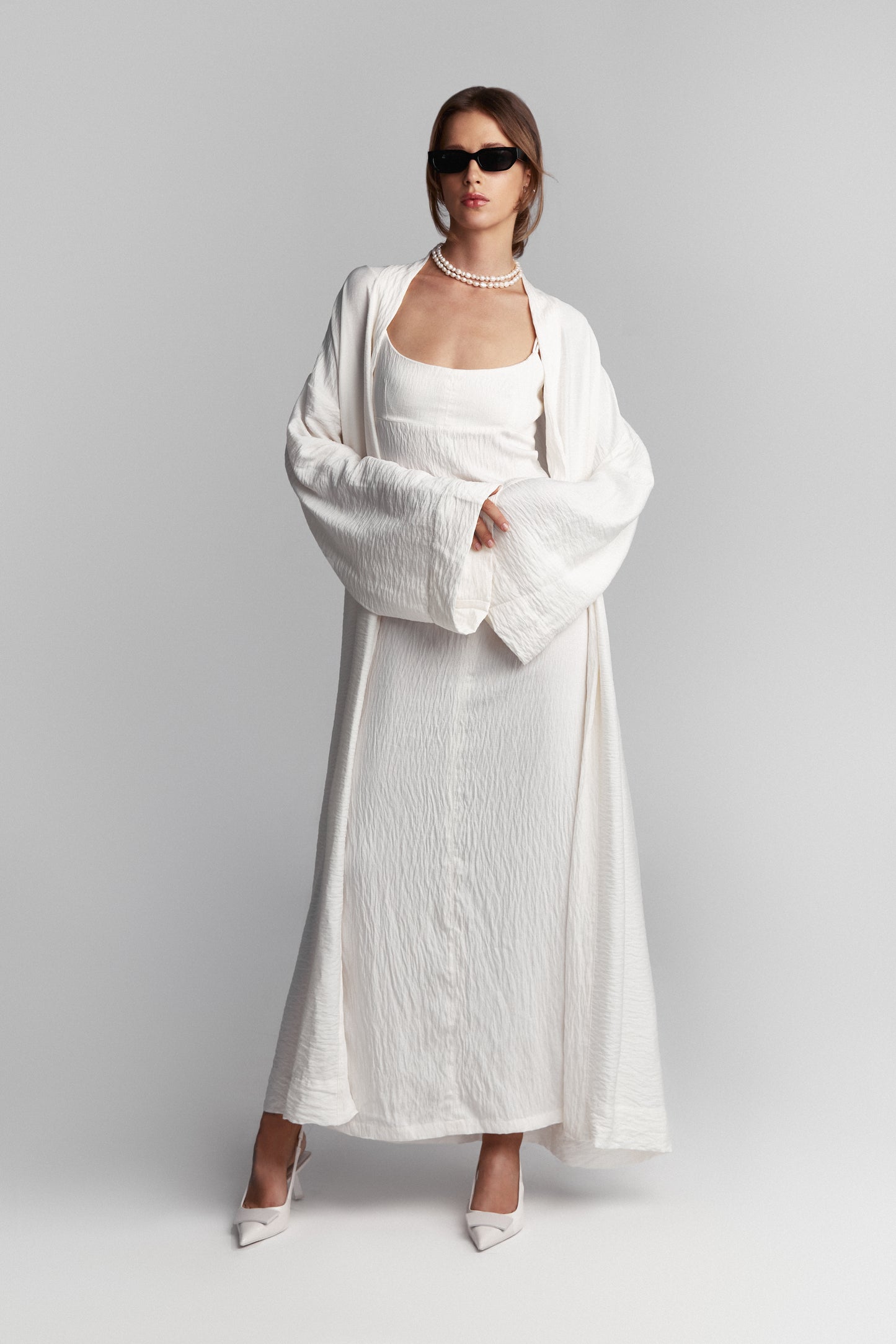 Long kimono linen