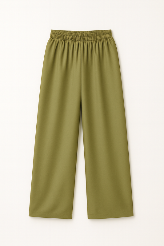 Silk Pants Olive