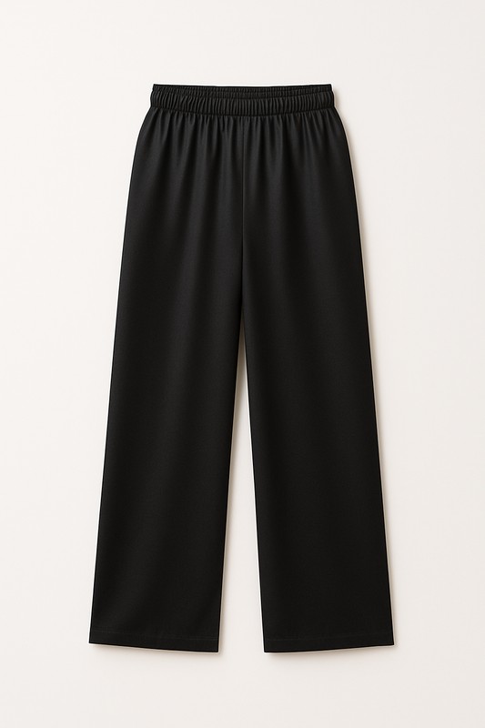 Silk Pants Black