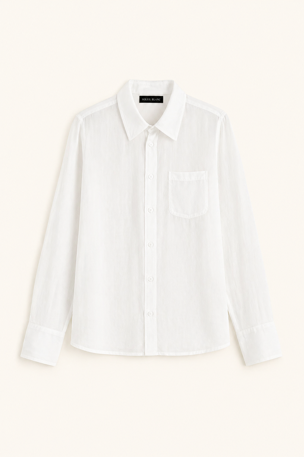 Veil Cotton Shirt White, Men