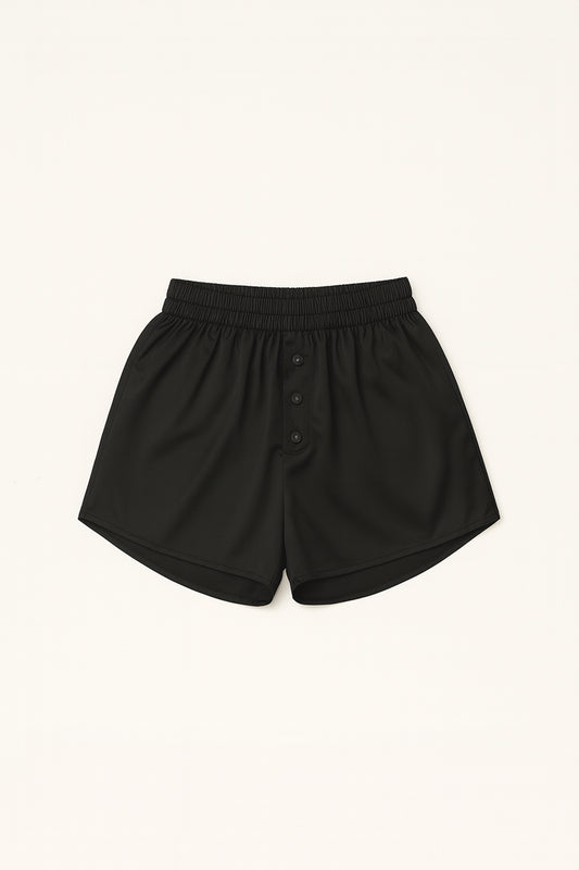 Silk Shorts Black
