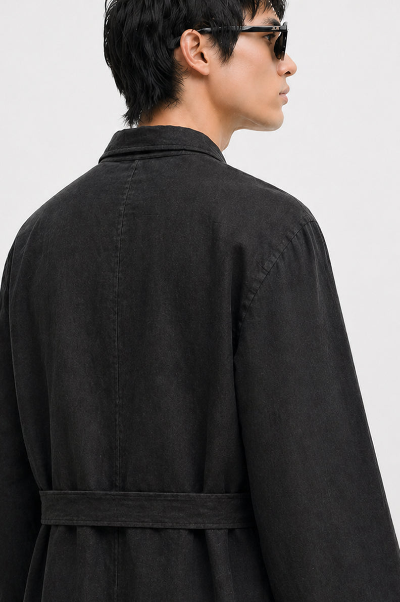 Linen Long Kimono, Men