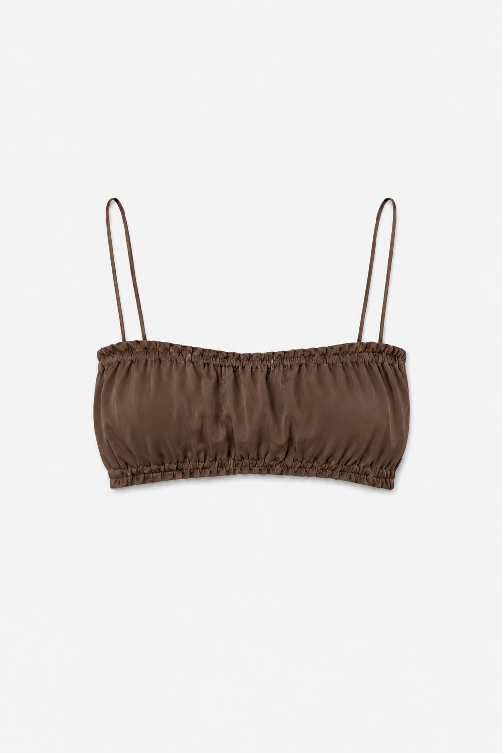 Veil cotton top brown