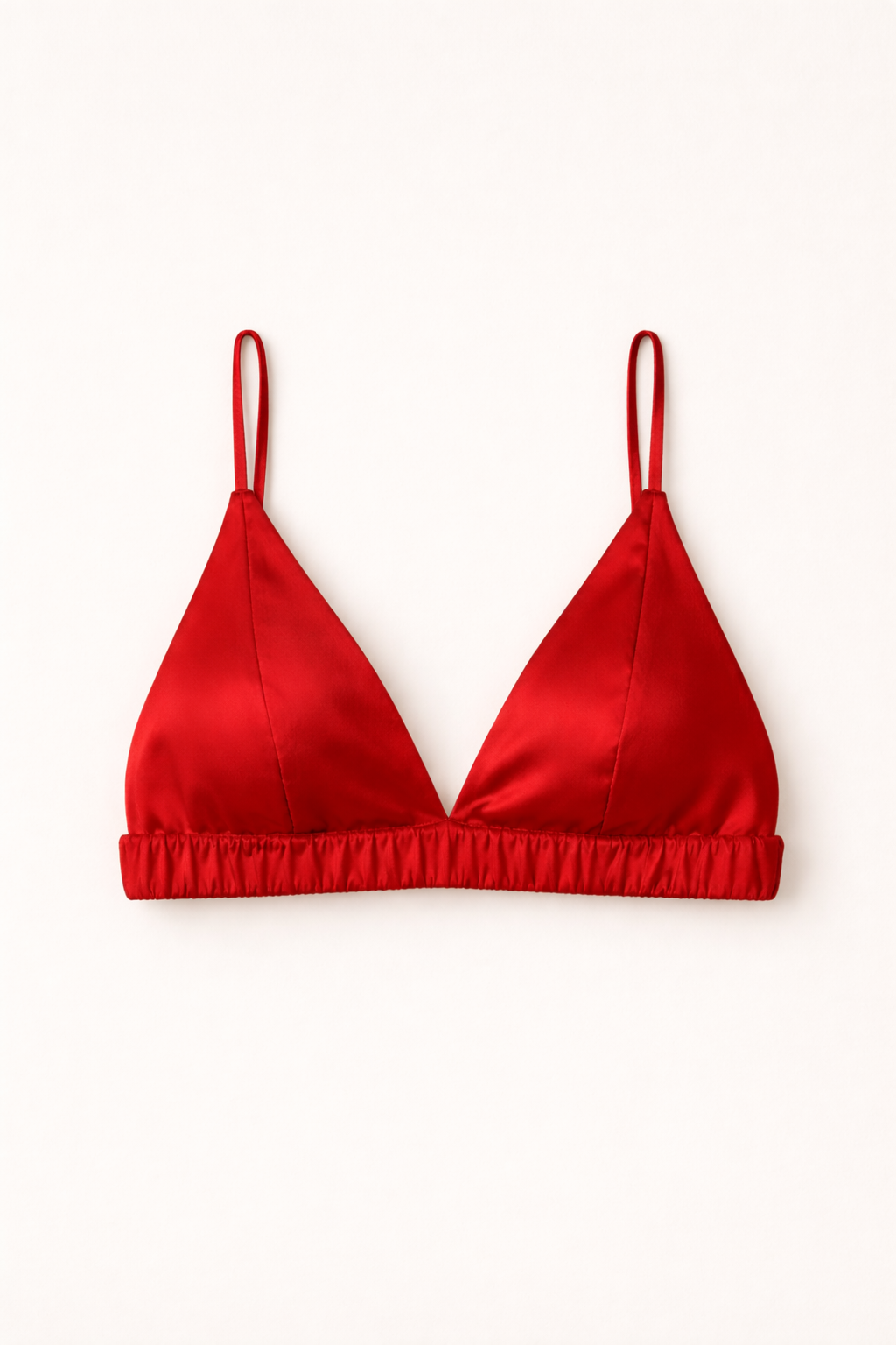 Bra Silk Red