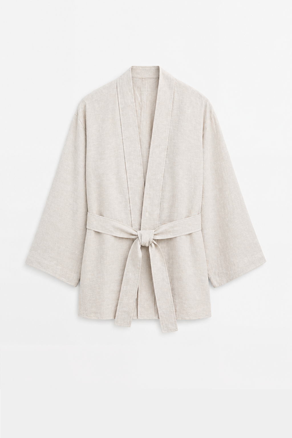 Linen Short Kimono, Men
