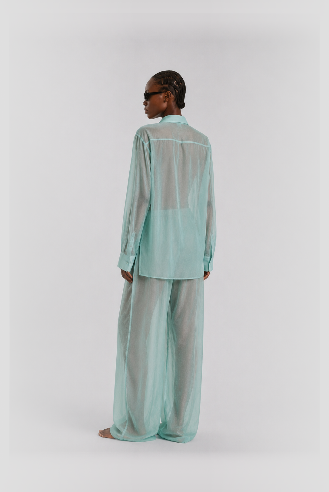 Veil suit cotton blue