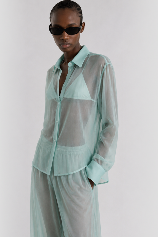 Veil suit cotton blue