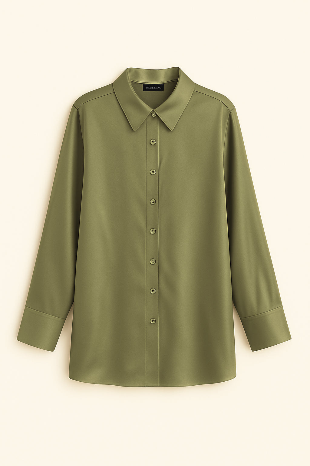 Silk shirt olive