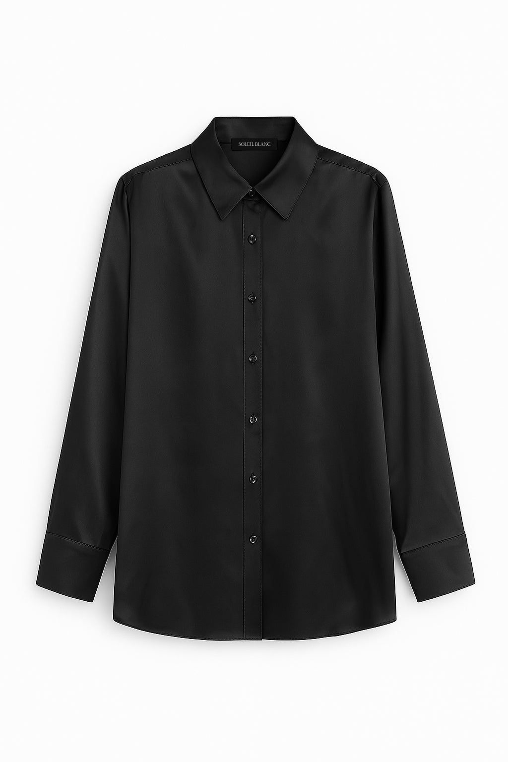 Silk shirt black