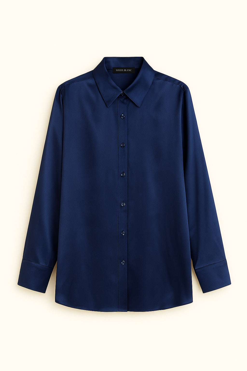 Silk shirt dark blue