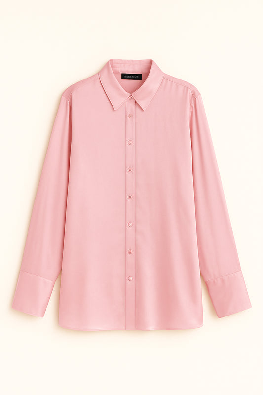 Silk shirt pink