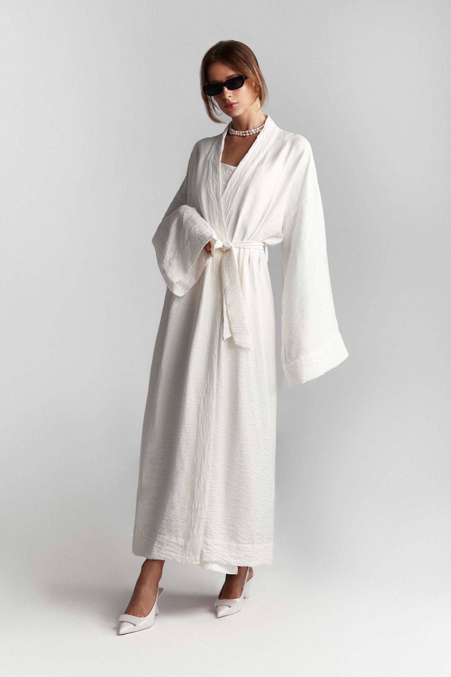 Long kimono linen