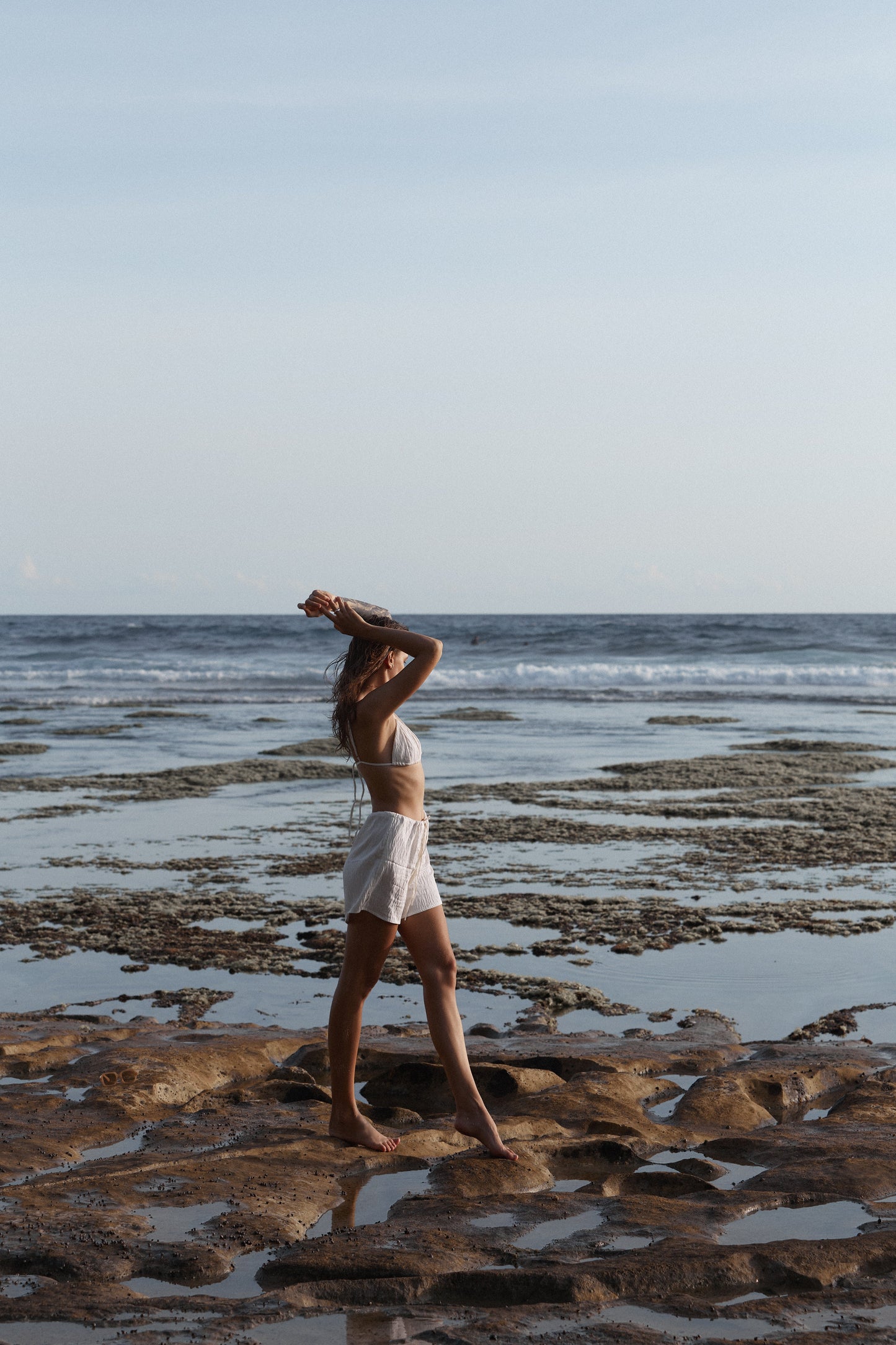 Linen top bra