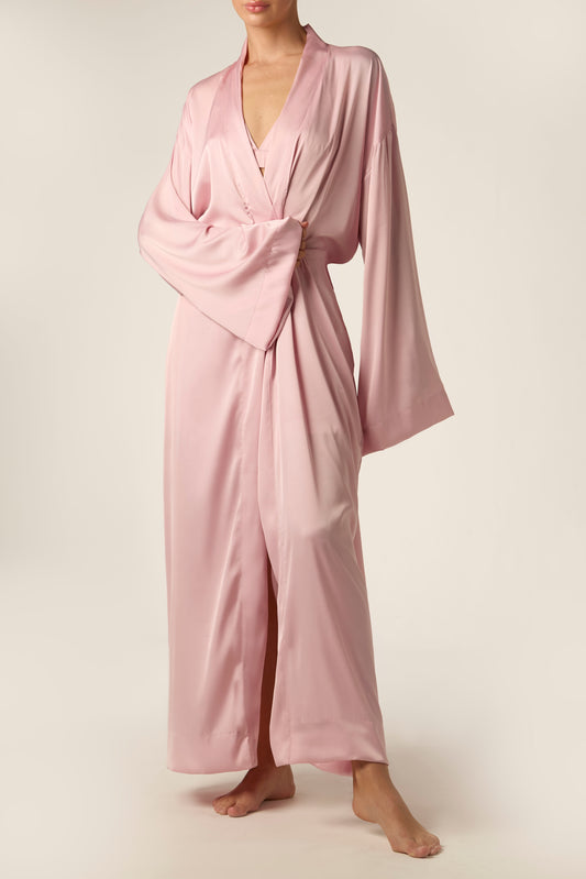 Long silk kimono