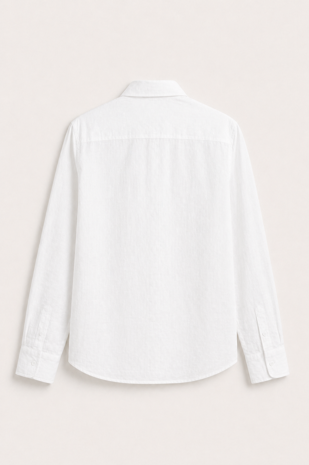 Linen Shirt White, Men