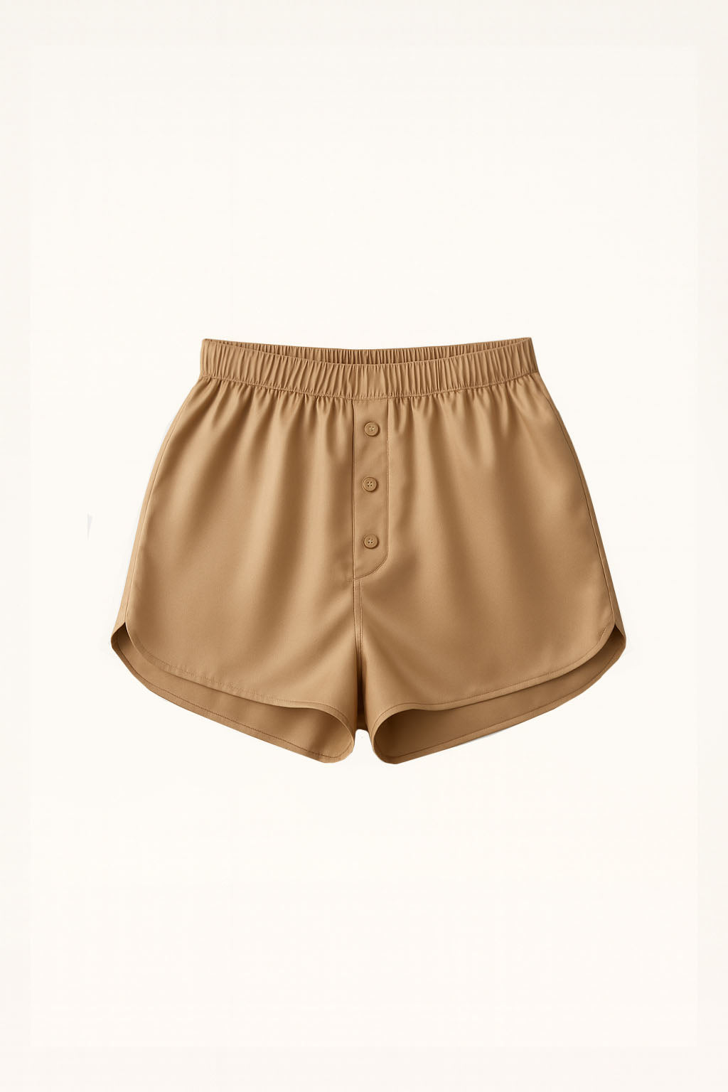 Silk Shorts Biege