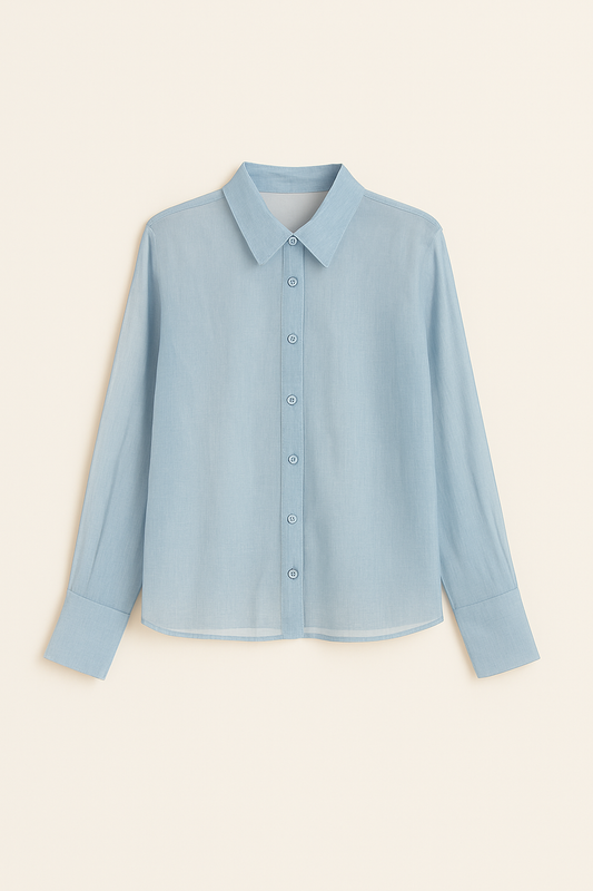 Veil suit cotton blue
