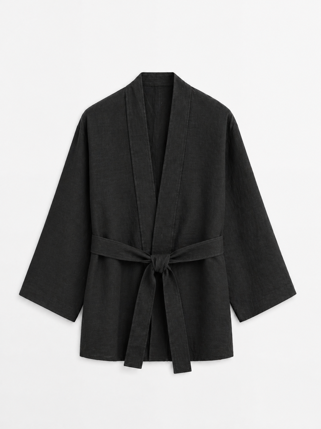 Linen Short Kimono, Men