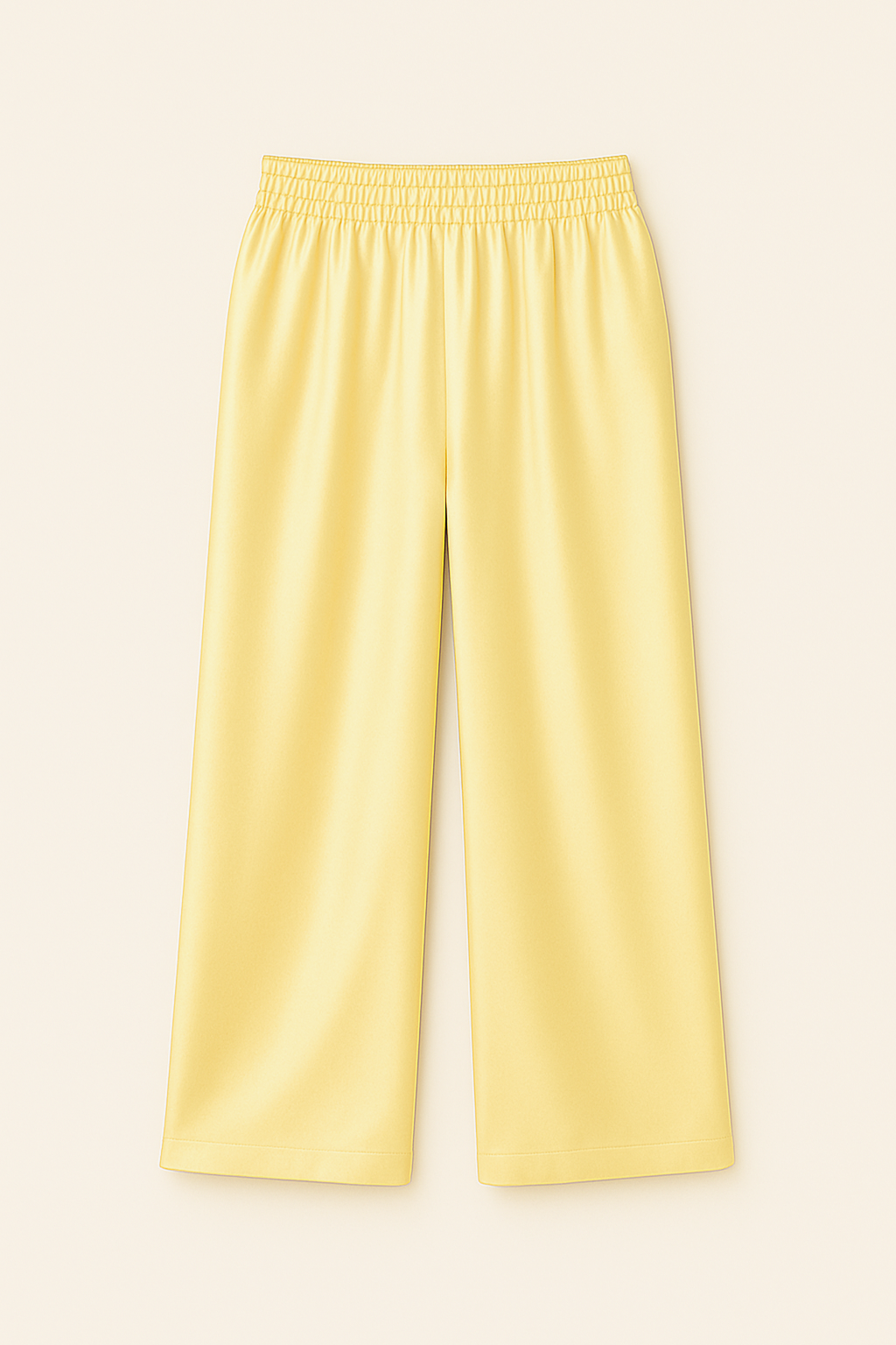 Silk Pants Yellow
