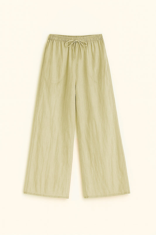 Veil pants cotton olive
