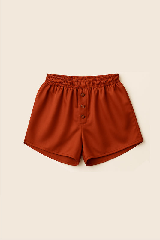 Silk Shorts Orange