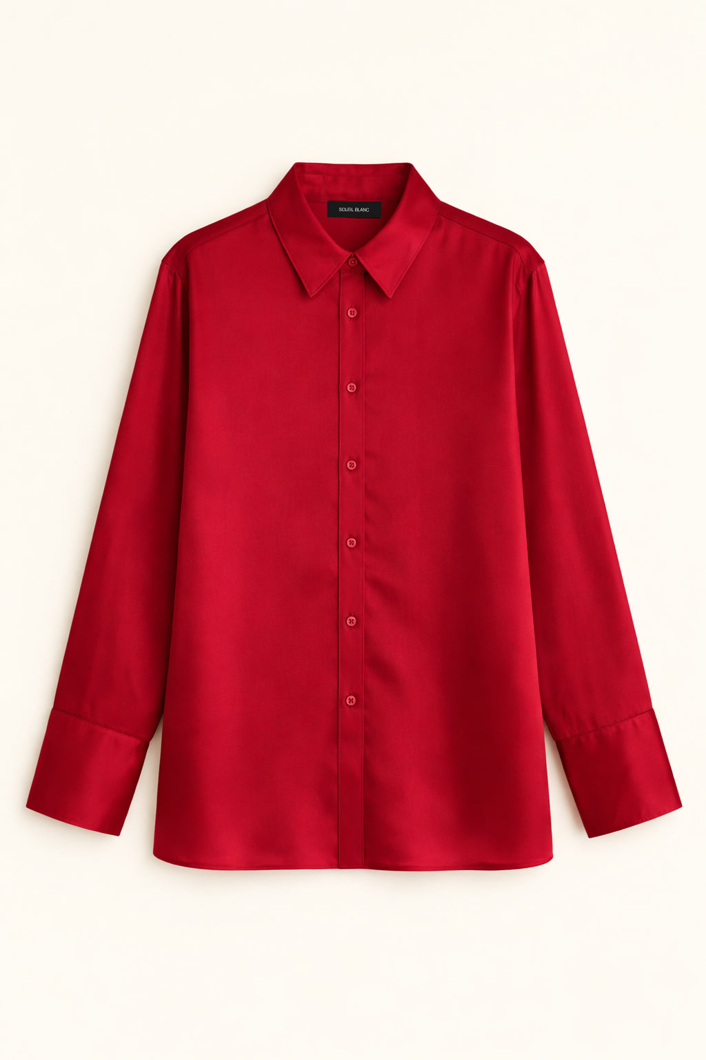 Silk suit red