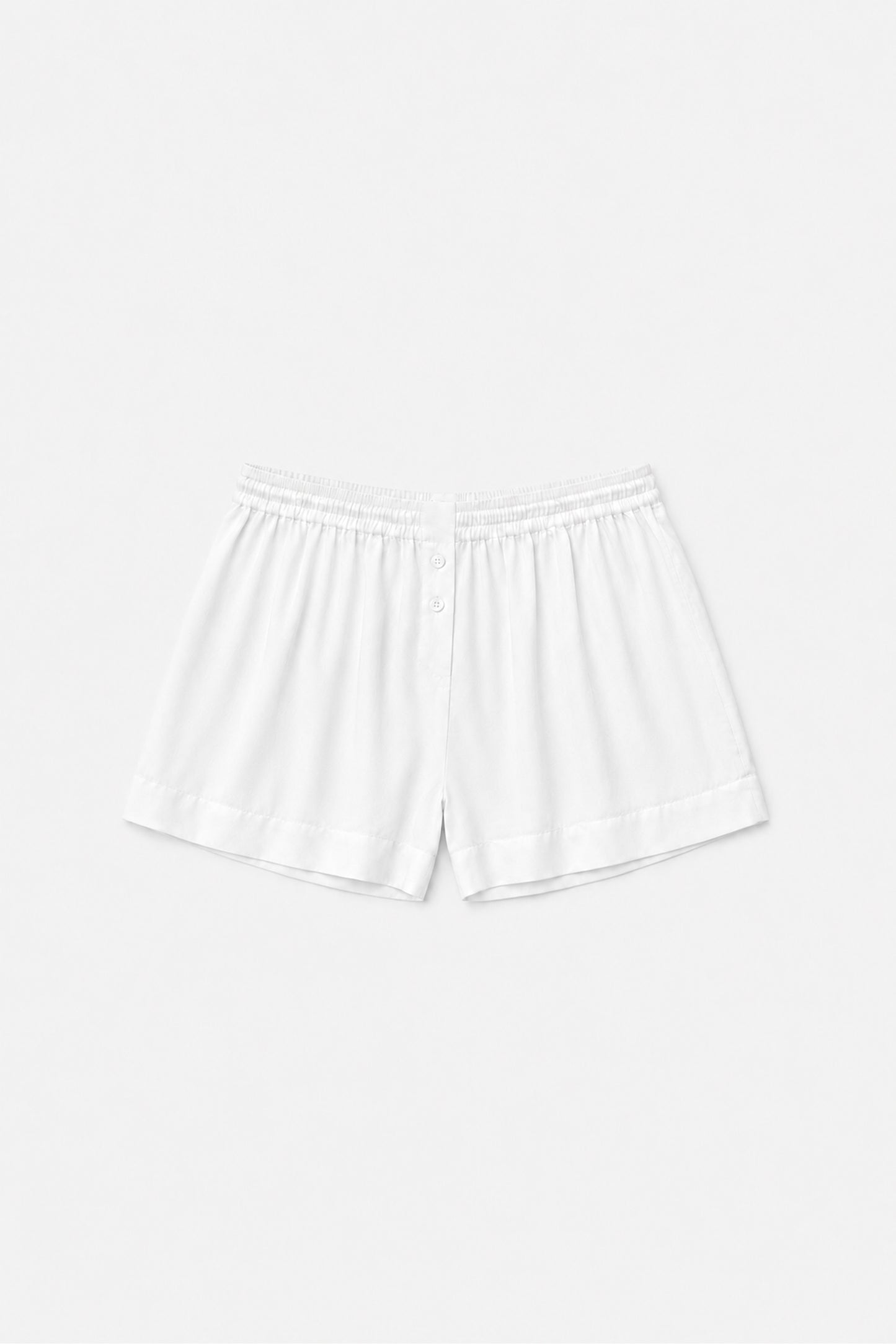 Veil cotton shorts white