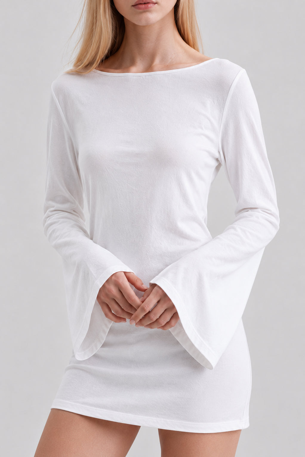 Soft cotton dress white