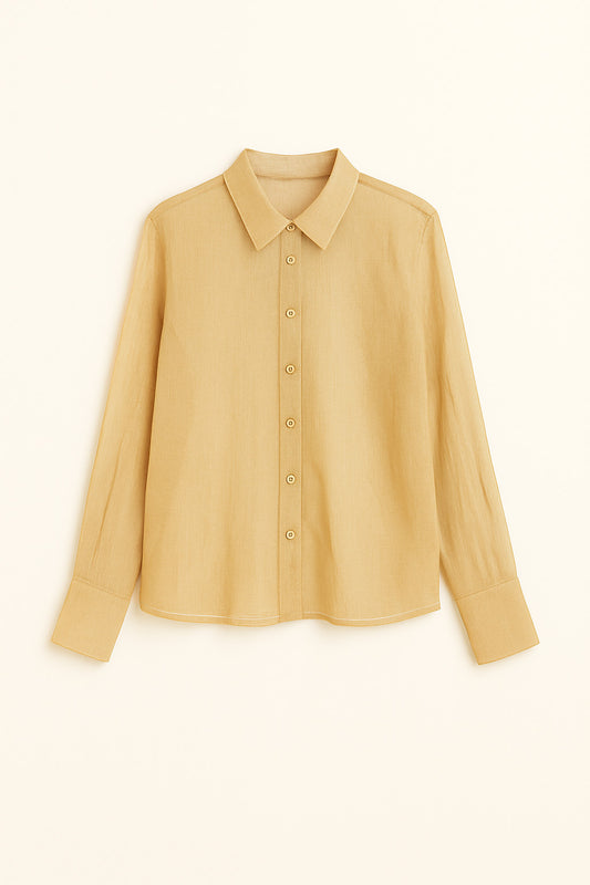 Veil suit cotton yellow
